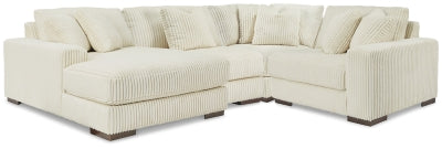 Seccional Lindyn de 4 piezas con chaise longue