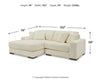 Seccional de 2 piezas Lindyn con chaise longue