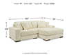Seccional de 2 piezas Lindyn con chaise longue