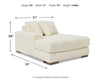 Chaise longue esquinera con brazo izquierdo Lindyn