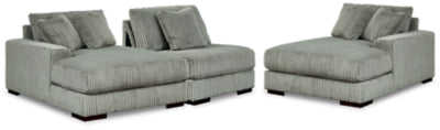 Seccional Lindyn de 3 piezas con chaise longue doble