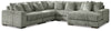 Seccional Lindyn de 5 piezas con chaise longue