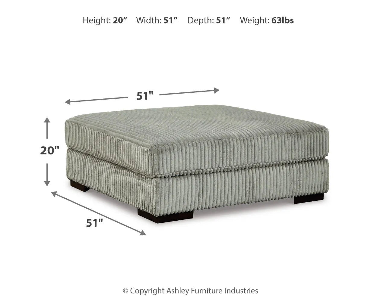 Lindyn Oversized Accent Ottoman