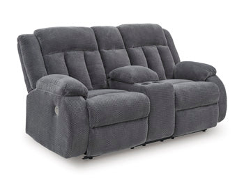 Greely Bend Power Reclining Loveseat with Console