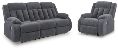 Sofá reclinable eléctrico Greely Bend y sillón reclinable eléctrico