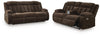 Greely Bend Power Reclining Sofa and Loveseat