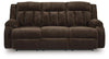Greely Bend Power Reclining Sofa with Drop Down Table