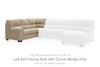 SimpleJoy Left-Arm Facing Sofa with Corner Wedge