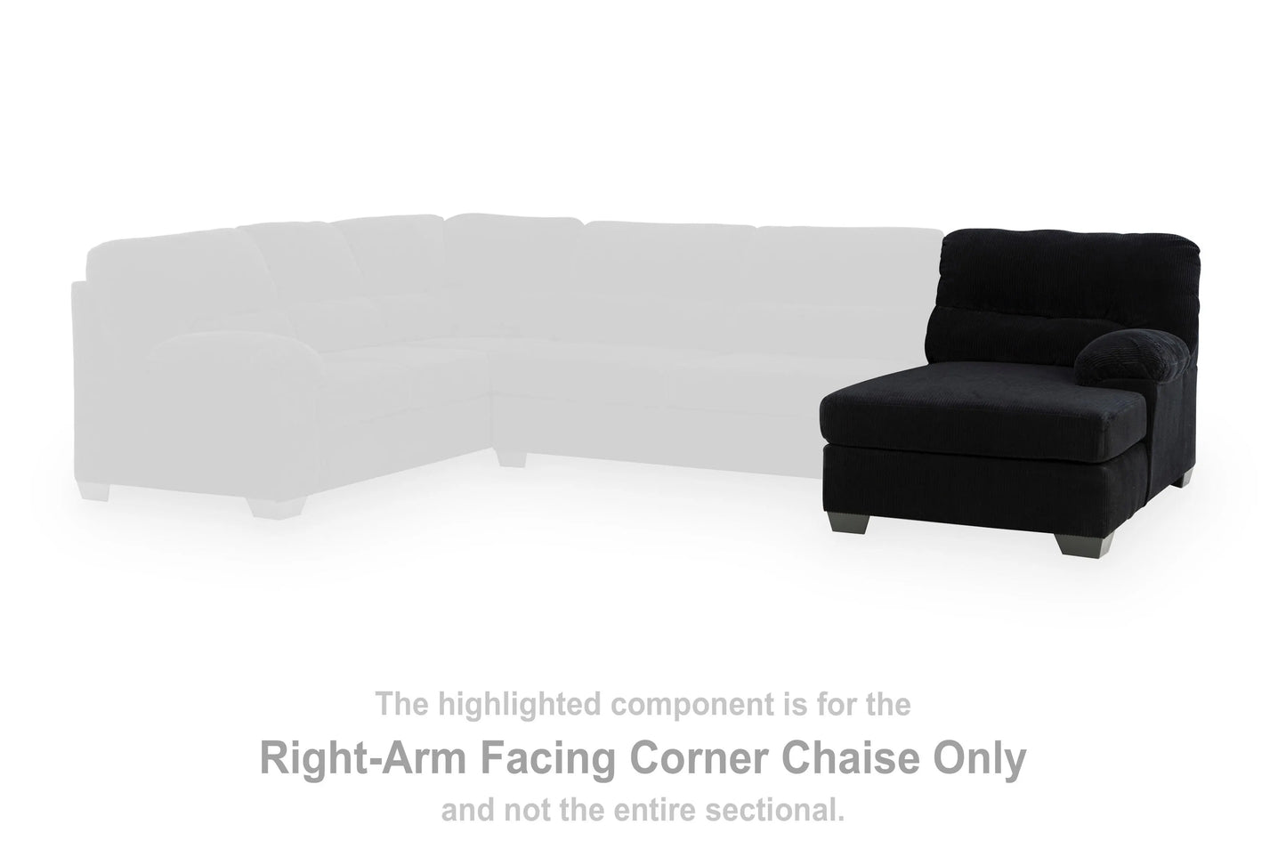 SimpleJoy Right-Arm Facing Corner Chaise