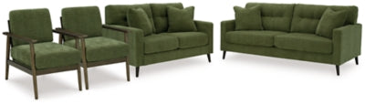 Sofá Bixler, loveseat y 2 sillas