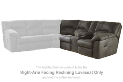 Loveseat reclinable con brazo derecho Tambo