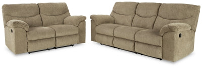 Sofá reclinable y loveseat Alphons