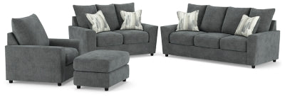 Sofá, loveseat, silla y otomana Stairatt