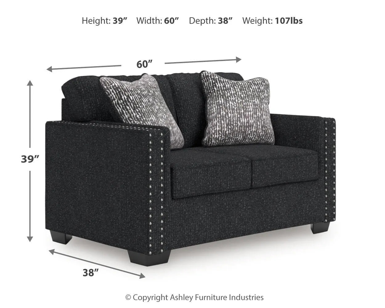 Jasmine Peaks Loveseat