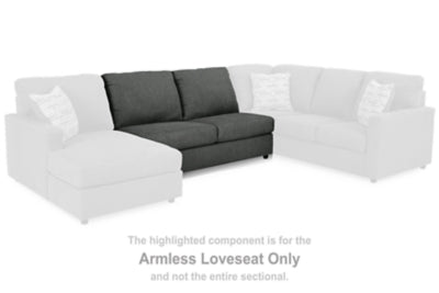 Loveseat sin brazos Edenfield
