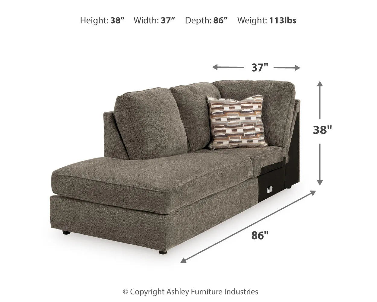 O'Phannon Left-Arm Facing Corner Chaise