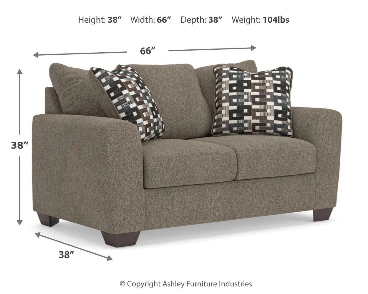 Triston-Peaks Loveseat