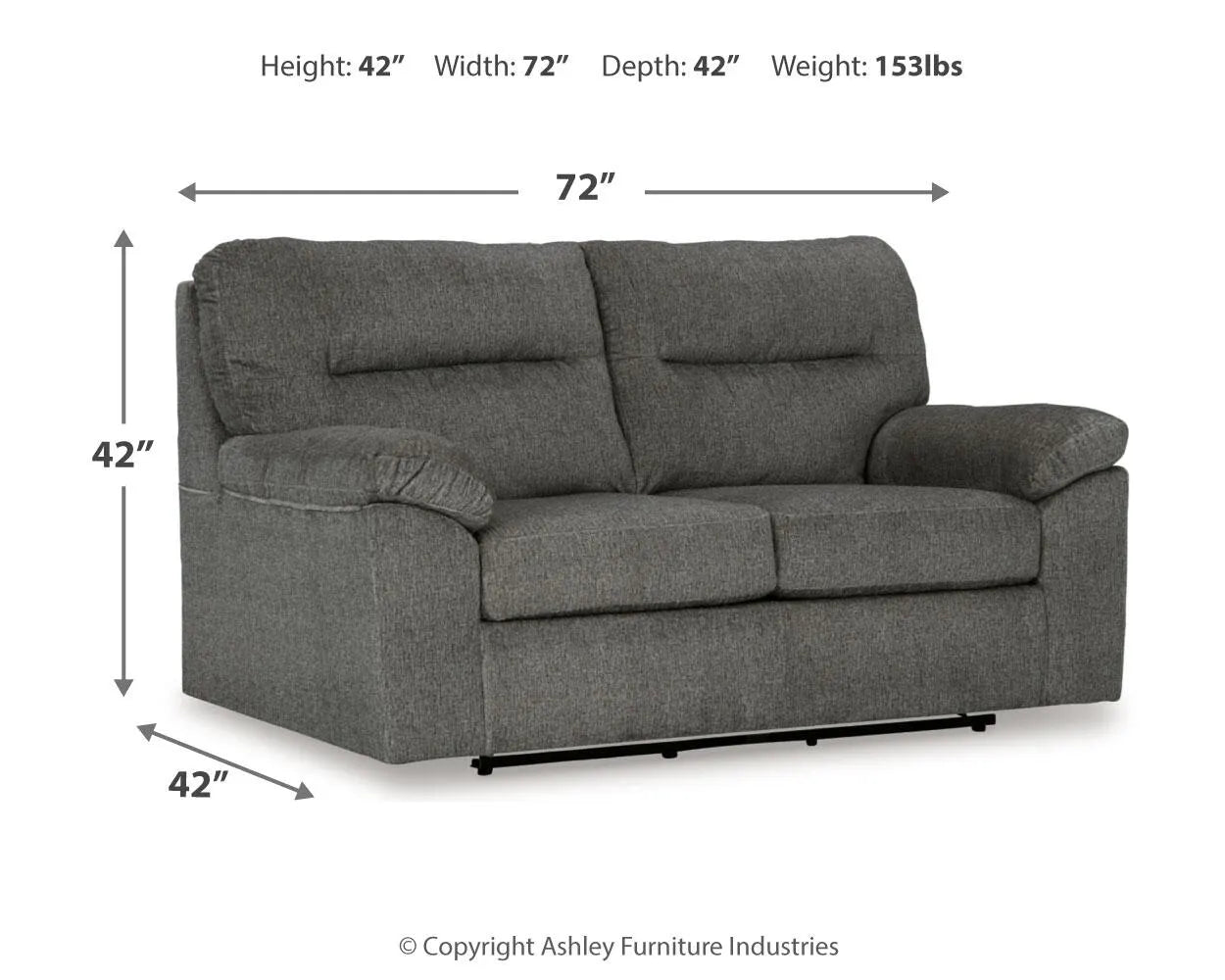 Bindura Glider Loveseat