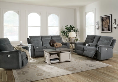 Sofá reclinable eléctrico, loveseat y sillón reclinable Barnsana