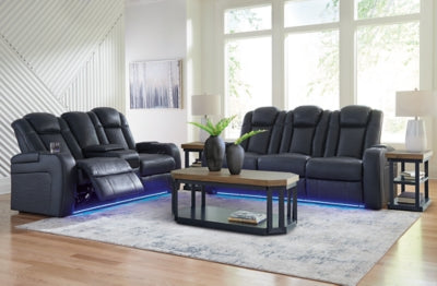 Sofá reclinable eléctrico, loveseat y sillón reclinable Fyne-Dyme