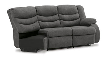 Loveseat reclinable con brazo derecho y media cuña Partymate