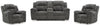 Loveseat reclinable Frohn con consola y dos sillones reclinables