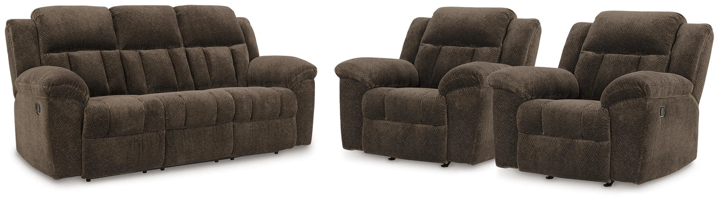Frohn Reclining Sofa and 2 Recliners