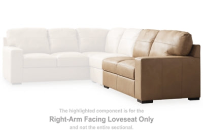 Loveseat Bandon con brazo derecho orientado hacia la derecha