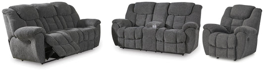 Foreside Reclining Sofa, Loveseat and Recliner