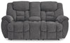Foreside Reclining Loveseat with Console