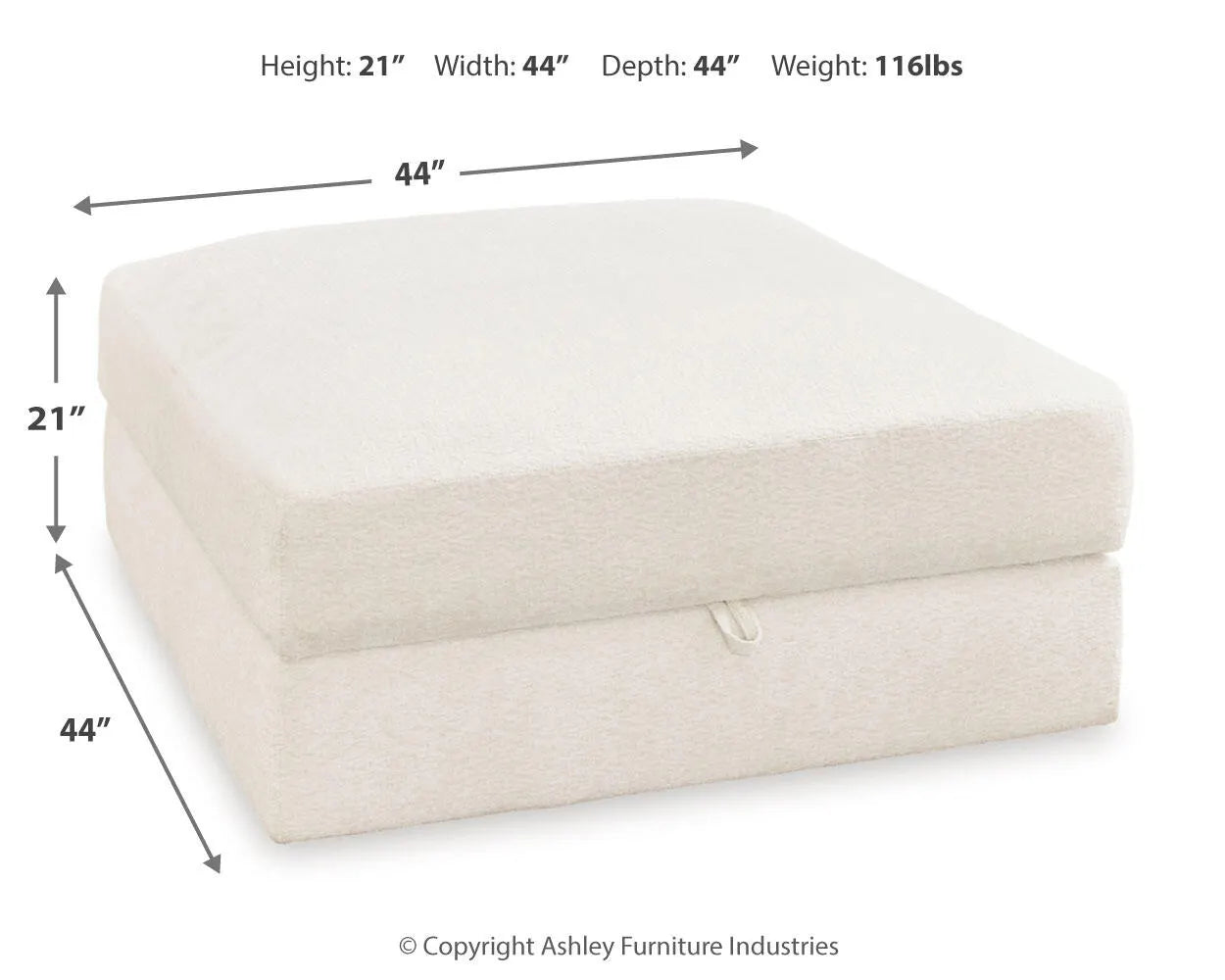 Elissa Court Ottoman With Storage