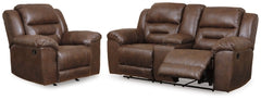 Loveseat reclinable y sillón reclinable Stoneland