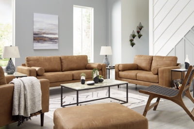Sofá, loveseat, silla y otomana Telora
