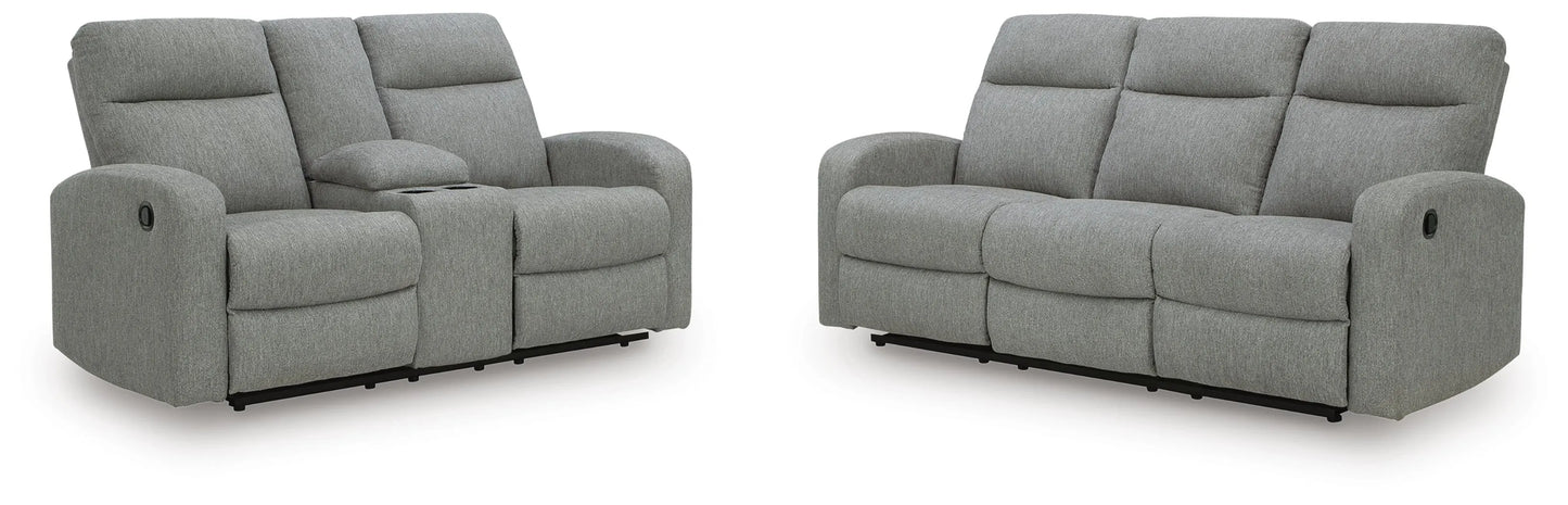 Moreau Place Reclining Sofa and Loveseat