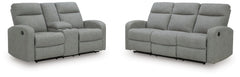 Moreau Place Reclining Sofa and Loveseat