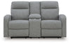 Moreau Place Reclining Loveseat with Console