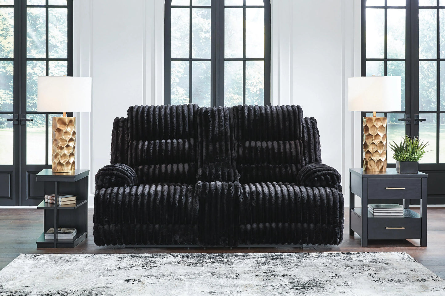 Technique Power Reclining Loveseat with Console