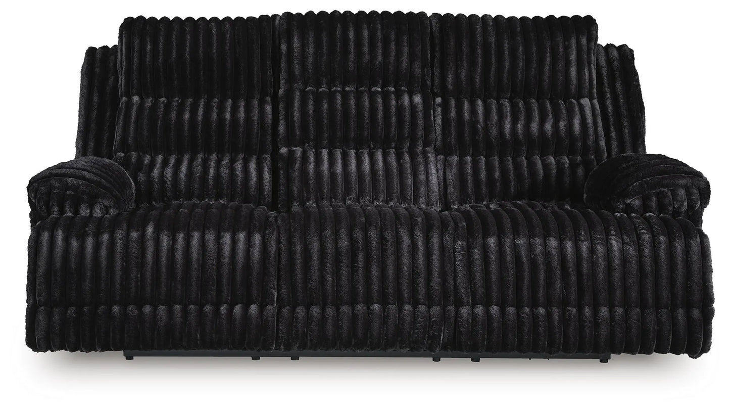 Technique Power Reclining Sofa with Drop Down Table