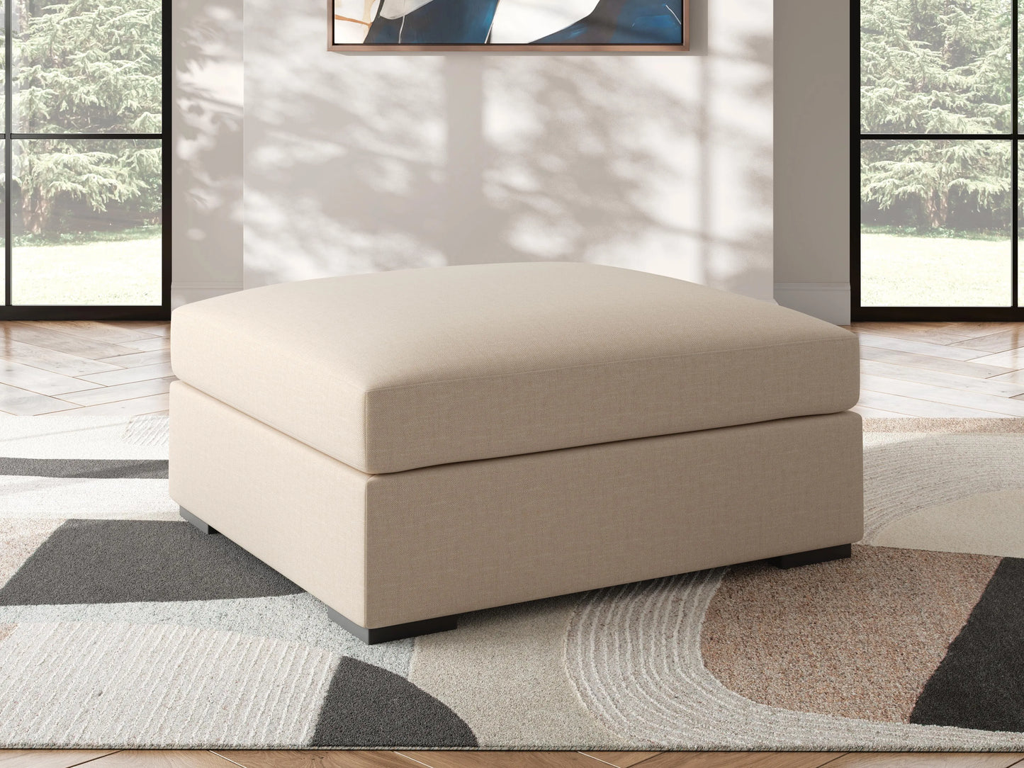 Regality Oversized Accent Ottoman