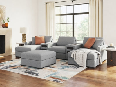 Seccional de 5 piezas Omaha by Ashley con sistema de audio y chaise longue