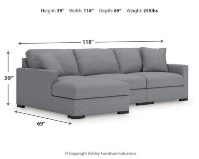 Seccional de 3 piezas con chaise longue Omaha by Ashley