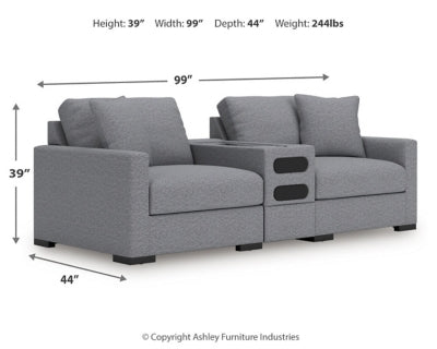 Loveseat seccional de 3 piezas Omaha by Ashley con sistema de audio