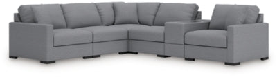 Omaha by Ashley 6-Piece Sectional with Storage Console
