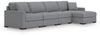 Seccional de 4 piezas con chaise longue Omaha by Ashley