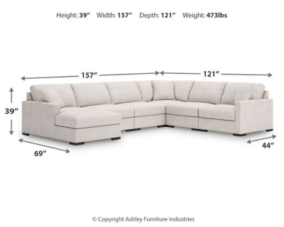 Seccional de 6 piezas con chaise longue Omaha by Ashley