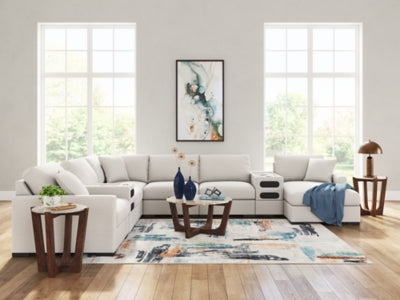 Omaha by Ashley 8-Piece Sectional with Audio System and Chaise