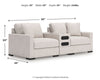 Loveseat seccional de 3 piezas Omaha by Ashley con sistema de audio