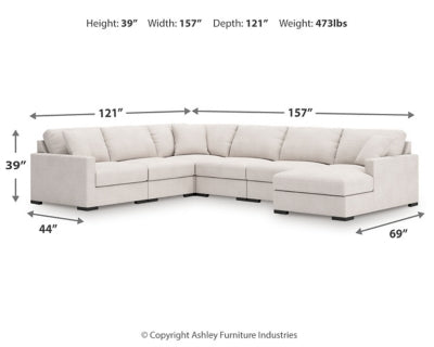 Seccional de 6 piezas con chaise longue Omaha by Ashley