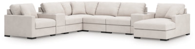 Seccional Omaha by Ashley de 8 piezas con chaise longue y consolas de almacenamiento
