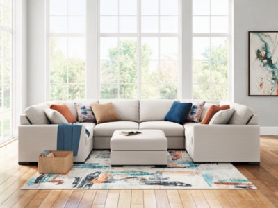 Seccional de 5 piezas Omaha by Ashley con sistema de audio y chaise longue
